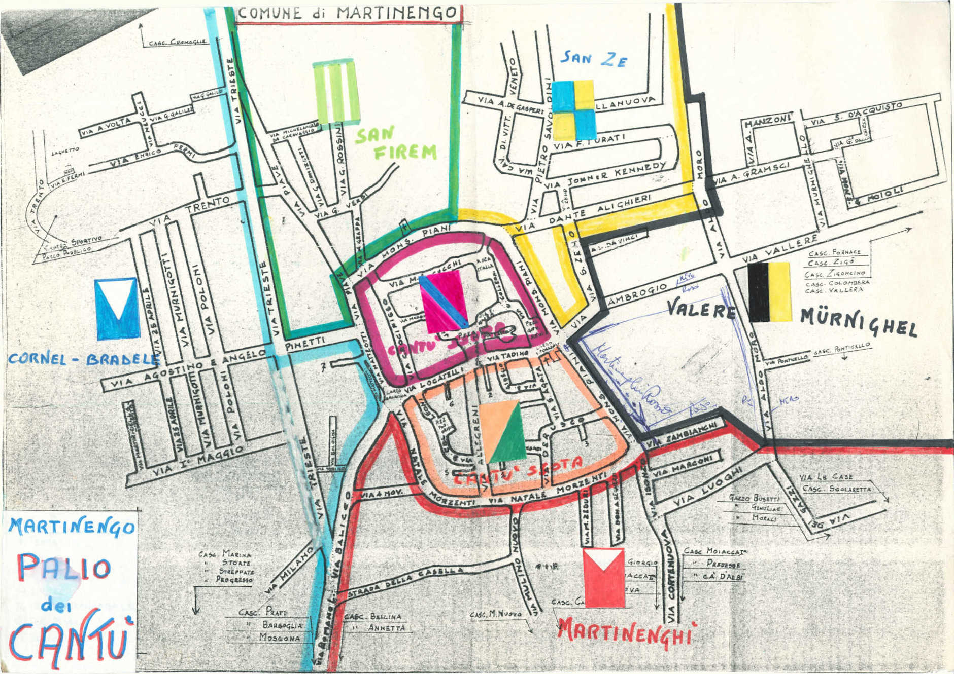 Mappa dei cantù - Martinengo